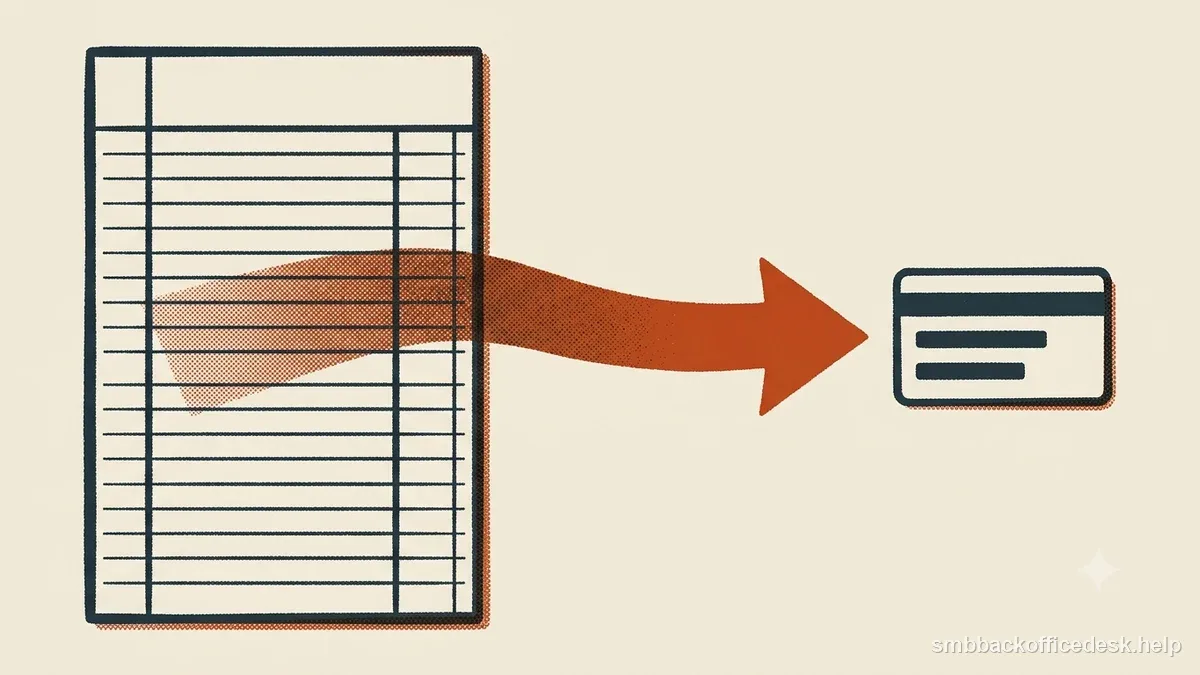 Two-colour risograph illustration for “The IRS 20-Factor Test: What Small Businesses Should Know Today” — Small Business Back-Office Desk